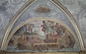 Lunette représentant Ulysse et les Sirènes, du 